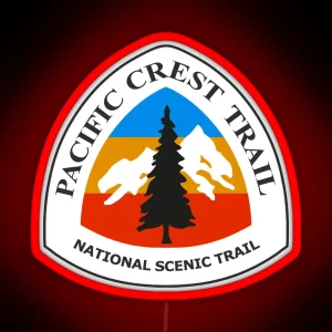 Pacific Crest National Scenic Trail Marker Colors RGB Neon Sign