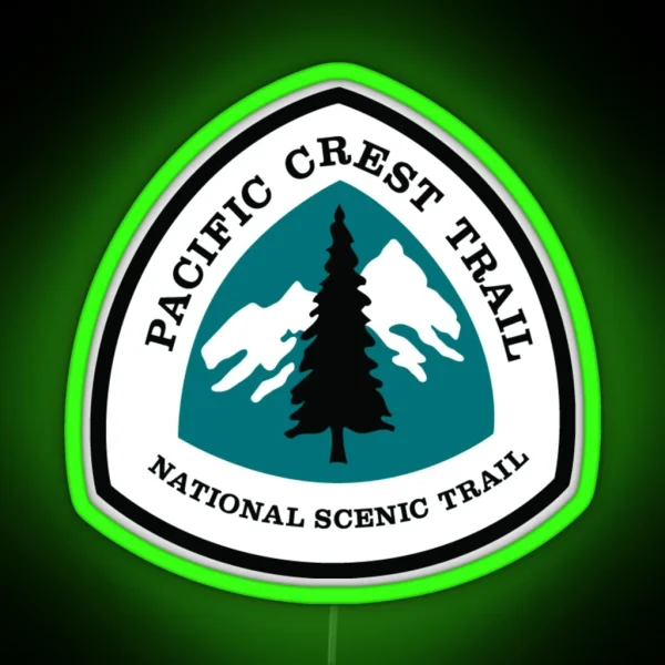 Pacific Crest Trail Logo Led Led Etc RGB Neon Sign