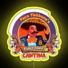 Vintage themed double donkey cantina rgb led neon bar sign