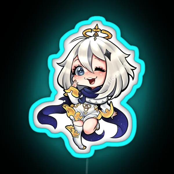 Paimon From Genshin Impact RGB Neon Sign