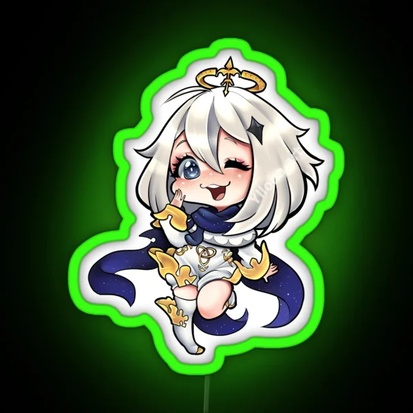 Paimon From Genshin Impact RGB Neon Sign