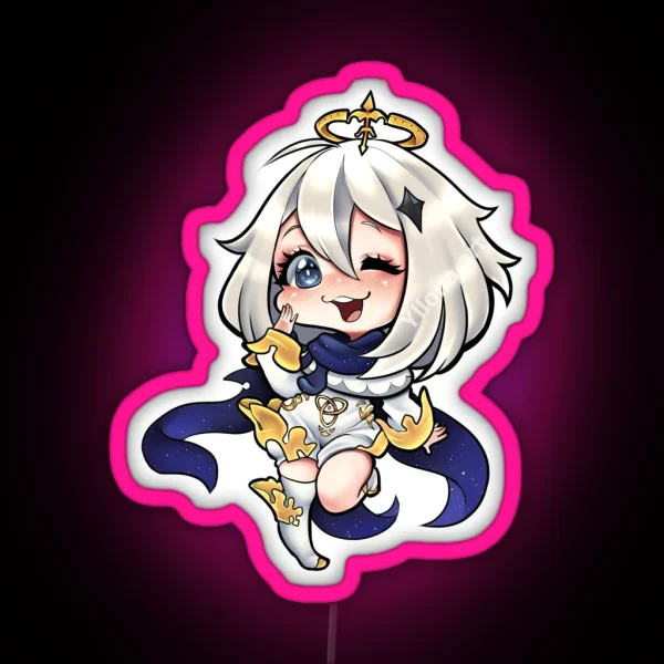 Paimon From Genshin Impact RGB Neon Sign