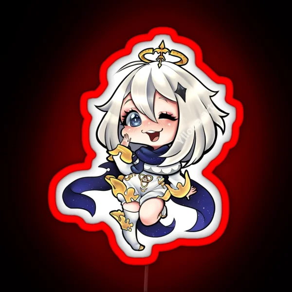 Paimon From Genshin Impact RGB Neon Sign