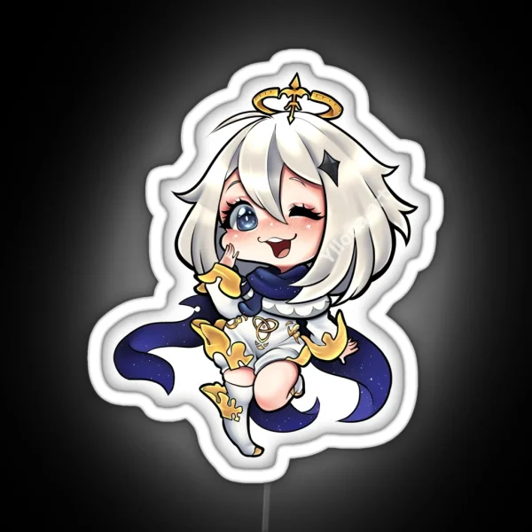 Paimon From Genshin Impact RGB Neon Sign