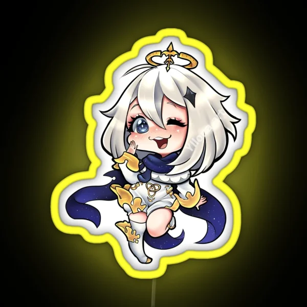 Paimon From Genshin Impact RGB Neon Sign