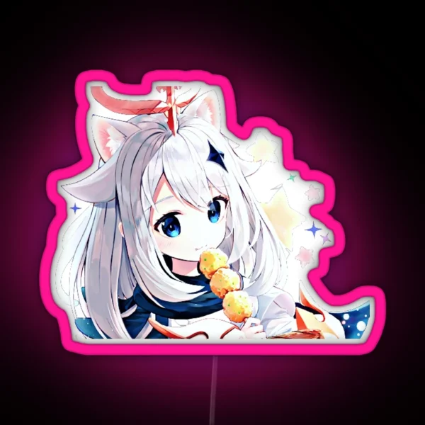 Paimon Genshin Impace RGB Neon Sign