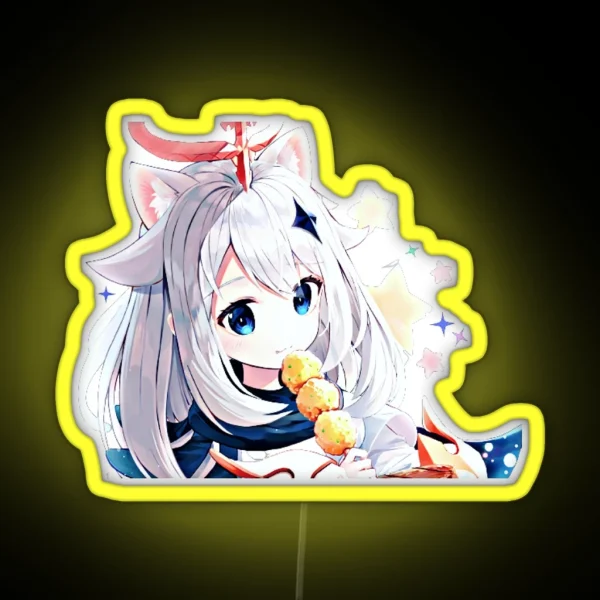 Paimon Genshin Impace RGB Neon Sign