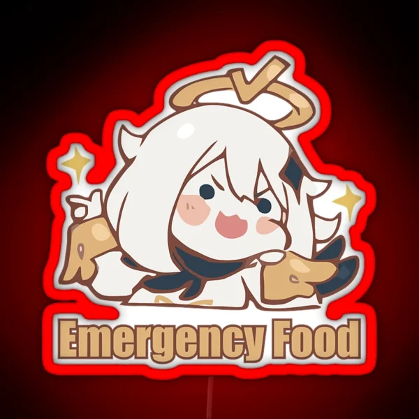 Paimon Genshin Impact Emergency Impact RGB Neon Sign