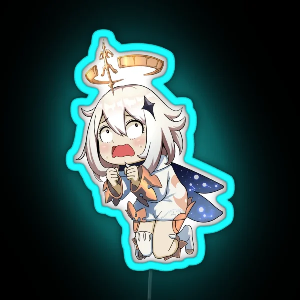 Paimon Got Scared RGB Neon Sign
