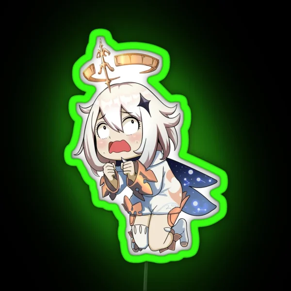 Paimon Got Scared RGB Neon Sign