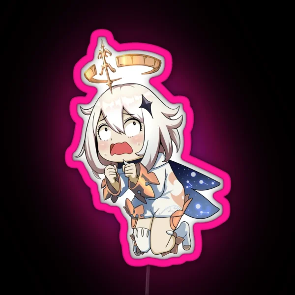 Paimon Got Scared RGB Neon Sign