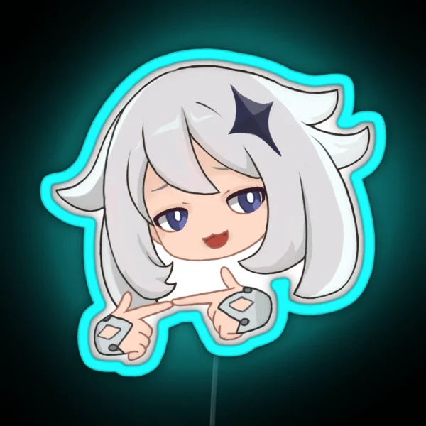 Paimon Heh Genshin Impact RGB Neon Sign