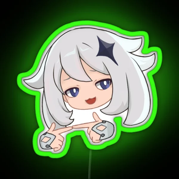 Paimon Heh Genshin Impact RGB Neon Sign