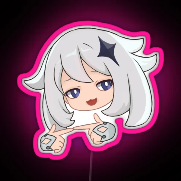Paimon Heh Genshin Impact RGB Neon Sign