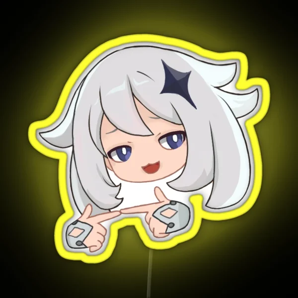 Paimon Heh Genshin Impact RGB Neon Sign