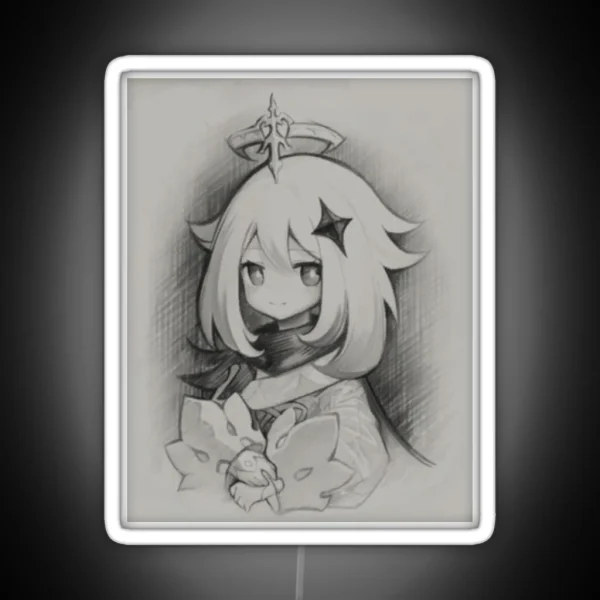 Paimonalisa Paimon Genshin Impact Meme RGB Neon Sign