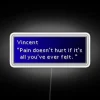 Vincent Valentine's Dark Soul Dialogue Box Neon Sign, Cyberpunk Home Decor