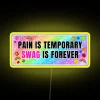 Customizable Neon LED Sign with Color-Changing RGB Display and Motivational Quote