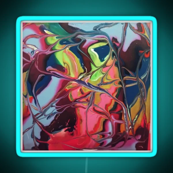 Paint Pour RGB Neon Sign
