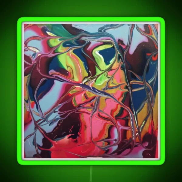 Paint Pour RGB Neon Sign