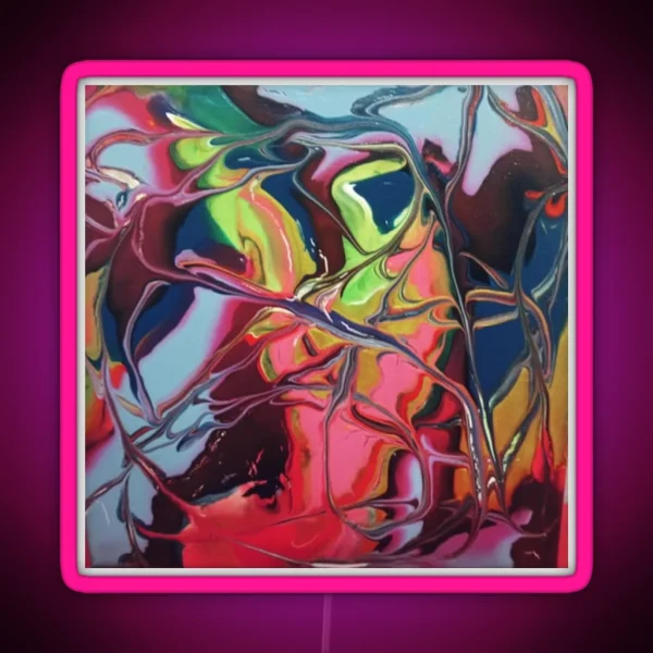 Paint Pour RGB Neon Sign