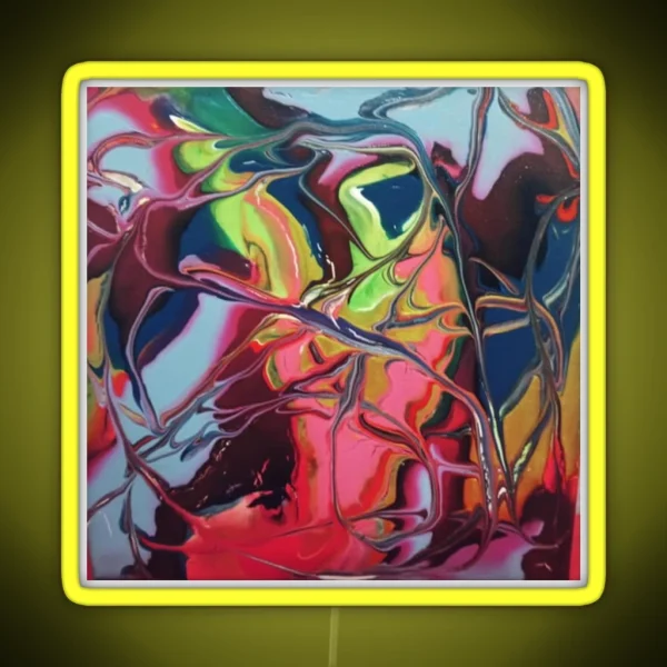 Paint Pour RGB Neon Sign