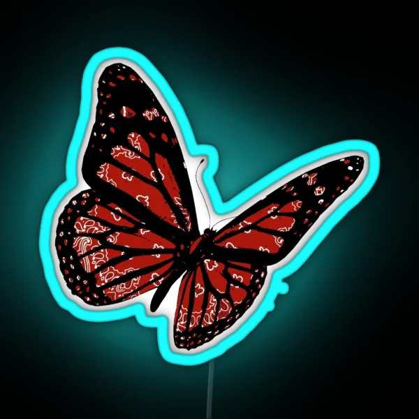 Paisley Butterfly RGB Neon Sign