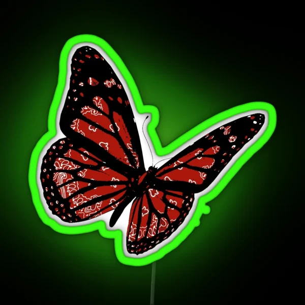 Paisley Butterfly RGB Neon Sign