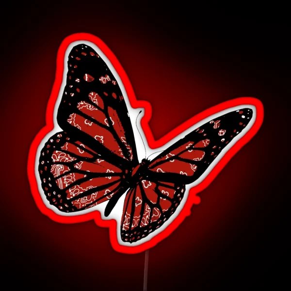 Paisley Butterfly RGB Neon Sign