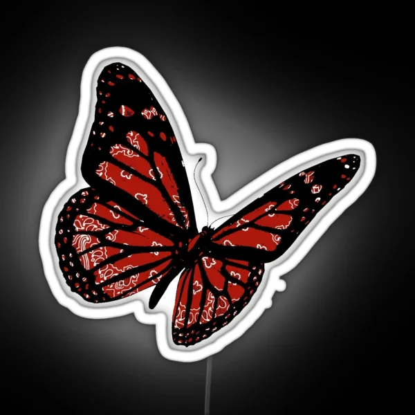 Paisley Butterfly RGB Neon Sign