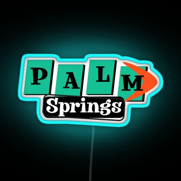 Palm Springs Vintage Sign RGB Neon Sign