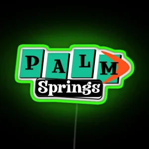 Palm Springs Vintage Sign RGB Neon Sign