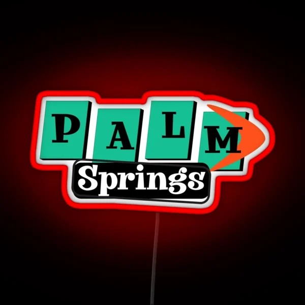 Palm Springs Vintage Sign RGB Neon Sign