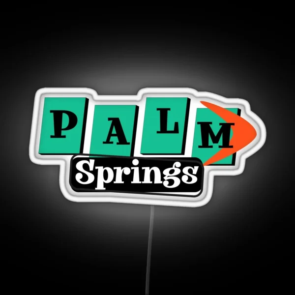 Palm Springs Vintage Sign RGB Neon Sign