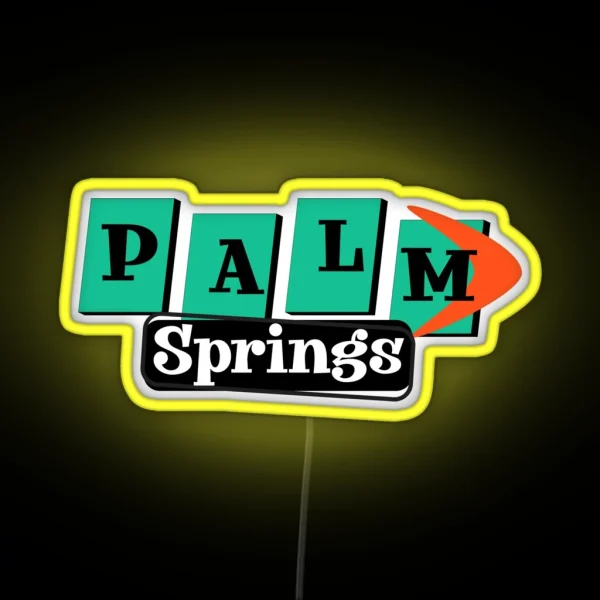 Palm Springs Vintage Sign RGB Neon Sign