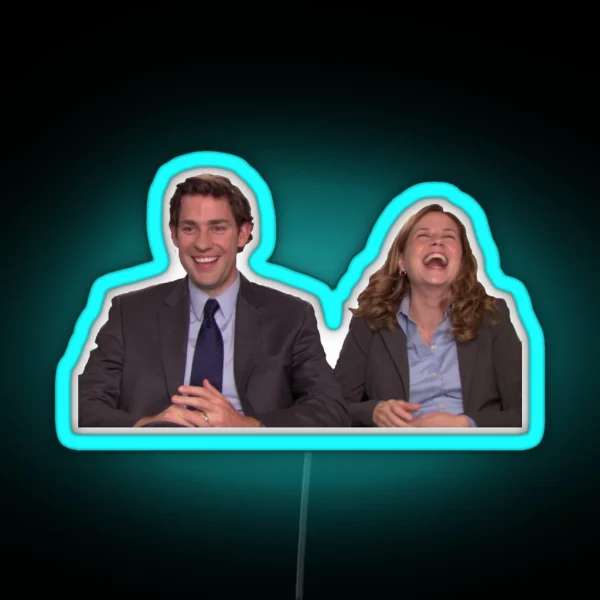 Pam And Jim Halpert Led RGB Neon Sign