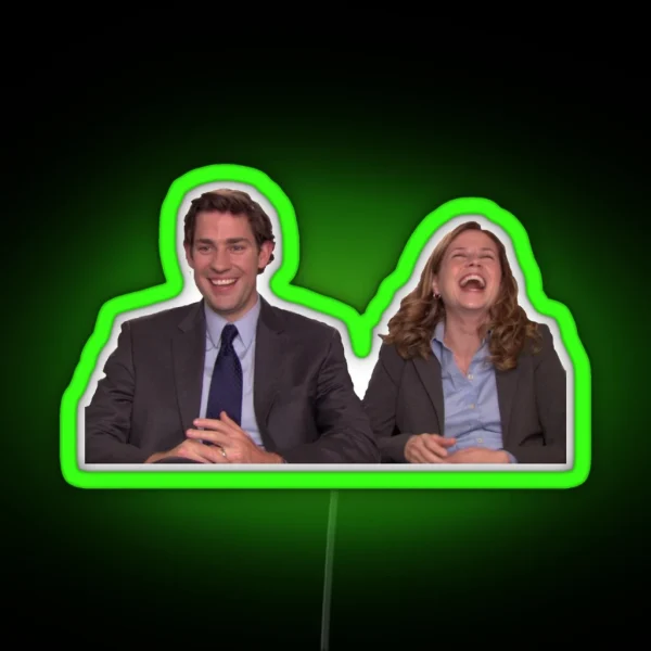 Pam And Jim Halpert Led RGB Neon Sign