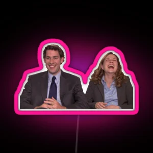 Pam And Jim Halpert Led RGB Neon Sign