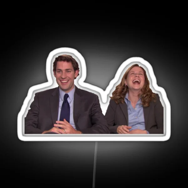 Pam And Jim Halpert Led RGB Neon Sign