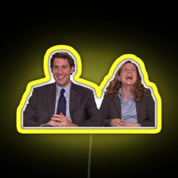 Pam And Jim Halpert Led RGB Neon Sign