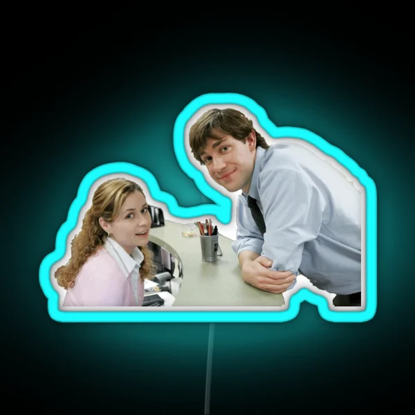 Pam And Jim The OTP RGB Neon Sign