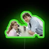 Vibrant Pam and Jim Office Romance Neon Sign Decorations Online Retail