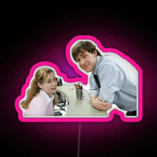 Pam And Jim The OTP RGB Neon Sign