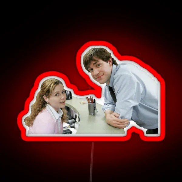 Pam And Jim The OTP RGB Neon Sign