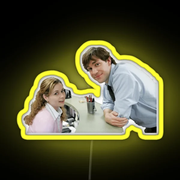 Pam And Jim The OTP RGB Neon Sign