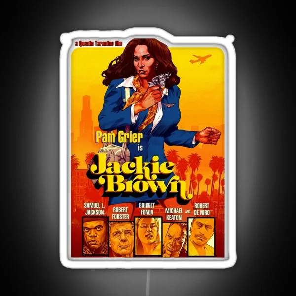 Pam Grier Jackie Brown Original Rare And Genuine Film RGB Neon Sign