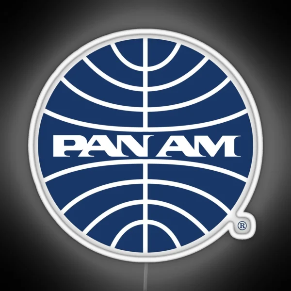 Pan Am Mid 1950s Globe Inverted RGB Neon Sign