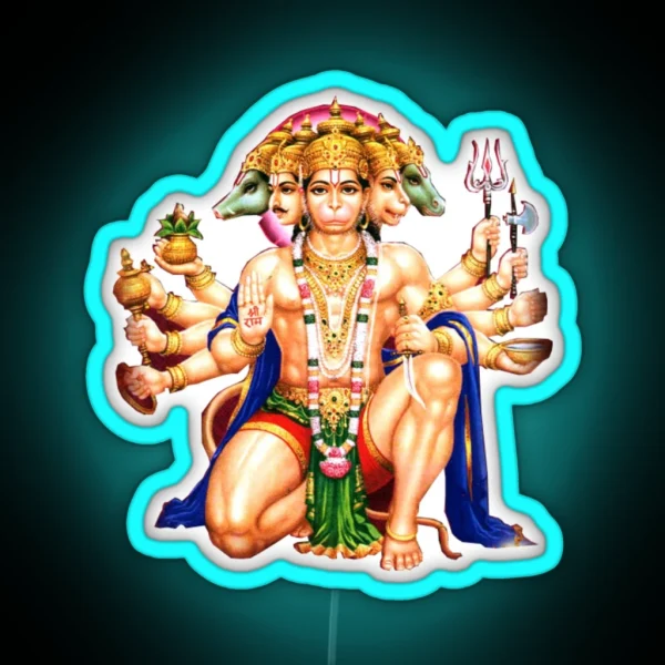 Panchmukhi Hanuman Ji RGB Neon Sign