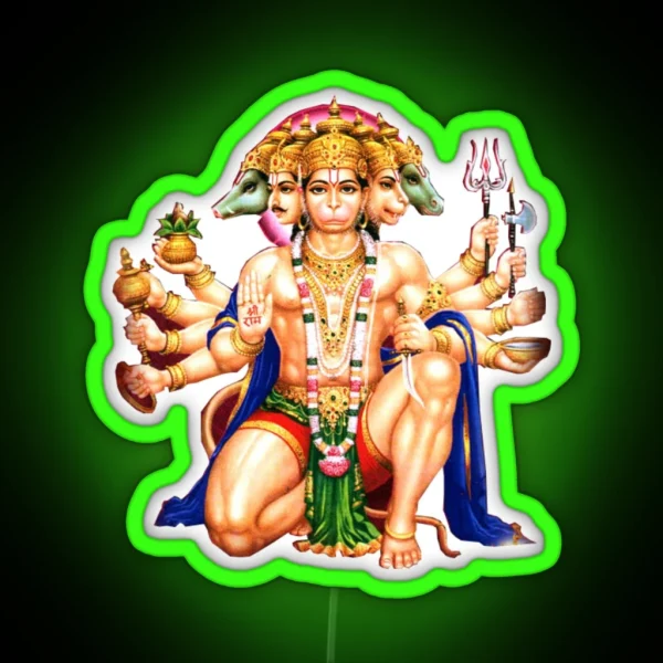 Panchmukhi Hanuman Ji RGB Neon Sign
