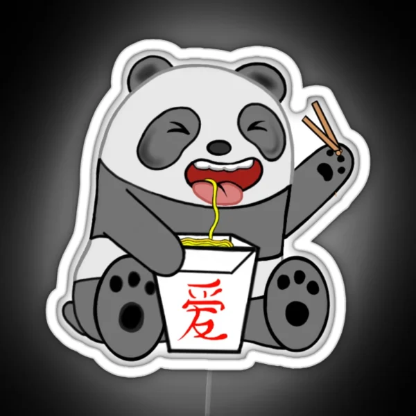 Panda Noodles RGB Neon Sign
